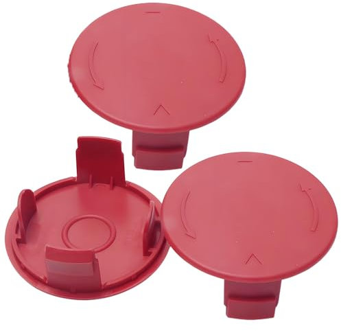3 Stück Rasentrimmer Spulendeckel Kompatibel mit Bosch ART24 27 30 ART 30-36LI AdvancedGrassCut36, F016L72438 Rasentrimmer Kunststoff Durable(rot)