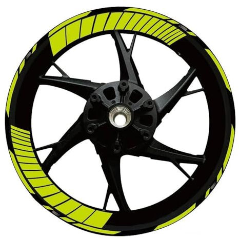 SYMWBD Radaufkleber Reflektierende Aufkleber Für Motorradfelgen Für Kawasaki Für Ninja 650 400, Radnabenaufkleber, Radaufkleber Motorrad Rad Aufkleber(Farbe 6)