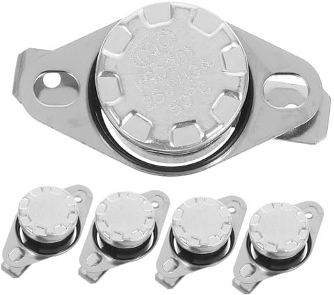 jojofuny 5pezzi Interruttore Termico Con Limitatore Di Temperatura c Per Dispenser e Riscaldatori Elettrici Normalmente Chiuso Controllo Affidabile Della Temperatura