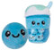 VFM e-Store - Boba Tea Soft Toy Cute Plushie Huggable Cuddly Stuffed Toy Gift Plush Toy Cute Stuffed Plushie, Gifts for Birthday, Valentine's Day Christmas - 25cm Blue