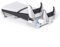 ZiStarlilife Soporte de refrigeración delgado horizontal para PS5 Pro, estación de carga de controlador LED dual para consola Playstation 5, accesorios con ventilador de refrigeración de 3 niveles,