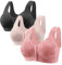Nuoke Ofertas Flash del Dia Premium Hoy Mujer, Sujetador Deportivo Mujer Tallas Grandes, Sujetadores Talla Grande, Top Bandeau Mujer, Sujetador Talla Grande, Sujetadores de Algodon, Push up, Push up