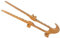 Wooden Tongs, Cake Tong, Reusable Kitchen Gadget, Magnetic Serving Tool, Bacon Tweezers, Ideal for Cooking Breakfast, Bagels, Cake, Muffins, Bread 11 Inch