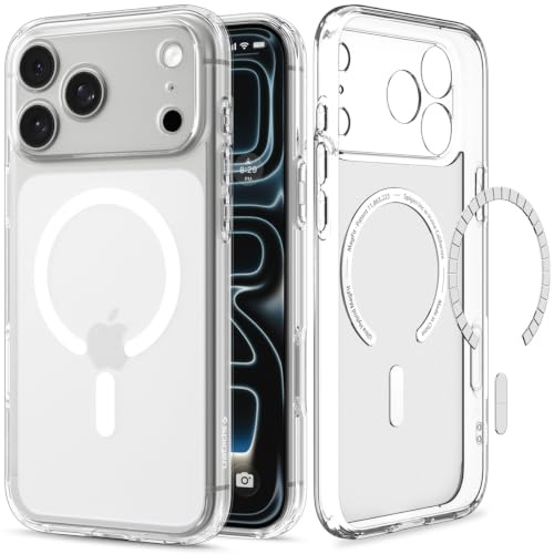 Spigen iPhone 17 Pro Hülle Ultra Hybrid MagFit -Frost White