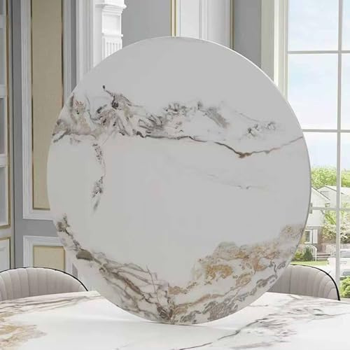 Rotating Plate, 60-100 cm, Marble Serving Plate, 360° Rotatable Lazy Susan Dining Table Organiser Tray, Round, for Table Presentation and Organisation