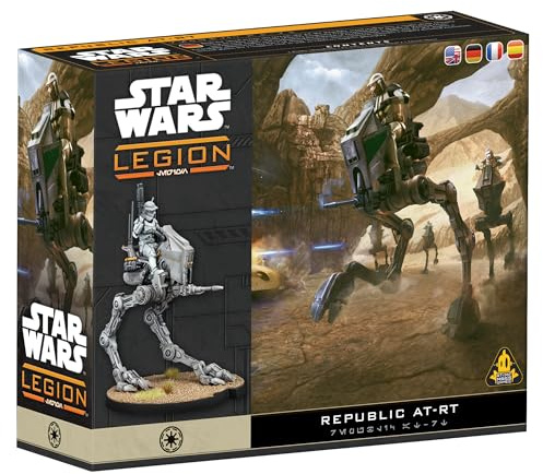 Asmodee, Star Wars: Legion – Republic AT-RT, Tabletop-Erweiterung | Taktisches Miniaturspiel im Star Wars‑Universum für 2 Spieler, 120-180 Minuten, Strategiespiel ab 14 Jahren, Mehrsprachig