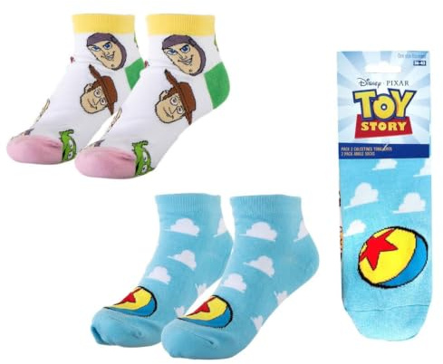 CERDÁ LIFE´S LITTLE MOMENTS Toy Story Knöchelsocken für den Alltag und Sport – weiche und atmungsaktive Knöchelsocken für Sneaker und Freizeitschuhe