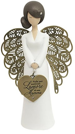 You Are An Angel an008i Figur Engel, Keramik, Weiß, 9.3 x 9.3 x 15.5 cm