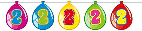 Folat - 2nd Birthday Balloon Garland - Multicolor - 10 Meters