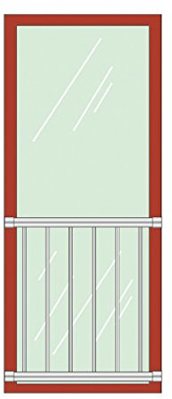 Edelstahl Französischer Balkon V2A Fenstergitter Absturzsicherung Geländer (Pos 2)