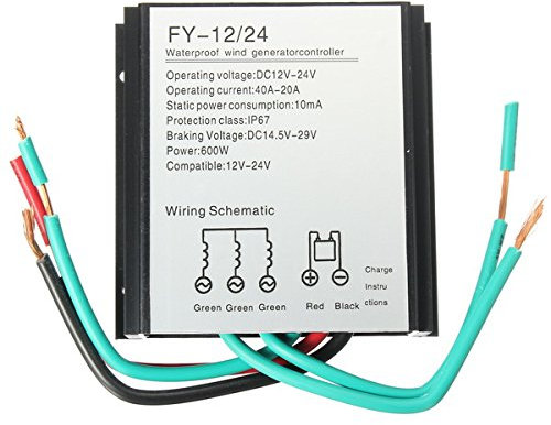 MASUNN 600W 12V / 24V Wasserdichter Wind Turbine Generator Ladung Controller Wind Controller Wind Controller