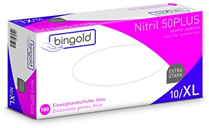 Einmalhandschuhe Nitril 50PLUS blau 100-er Pack