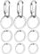 Jovitec 3 Sets Dog Tag Clip Durable Dog ID Tag with Rings for Dogs and Cats Collars Harnesses