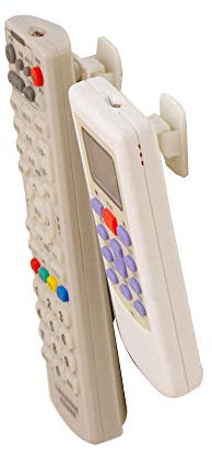 showll 4 Set TV Fernbedienung Halter Haken TV Klimaanlage Fernbedienung Halter Wandhalterung Ablage Sticky Haken Self Adhesive Strong Aufhänger Halter Wand Sensor