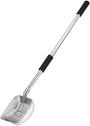 Yangbaga Metal Cat Litter Scoop, Detachable Long Handle Litter Scooper