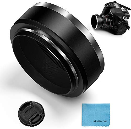 Fotover 62mm Sonnenblende 62mm Metall Sonnenblende Objektivdeckel Objektivdeckel Objektivdeckel für Canon Nikon Sony Pentax Olympus Fuji Sumsung Leica Kamera
