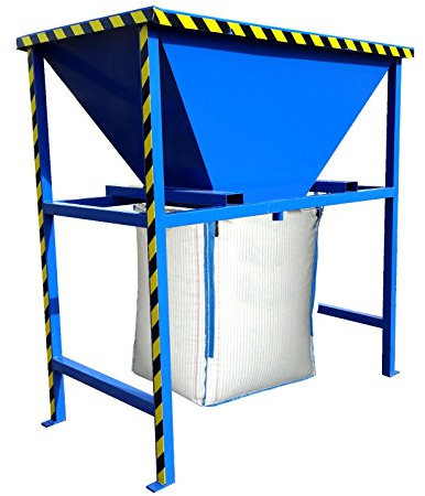 SRM Design Big Bag Trichter Stapler Befüller Station Füllstation Befüll-Trichter 2050 mm x 1980 mm x 980 mm (HxBxT) Tragkraft 1500 KG