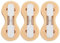 Shanrya Plug, 3 pinne nere resistenti stabili, 10 x 4,5 x 1,5 cm, per piscina, allenamento in barca, all'aperto (bianco)