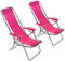 ANIPP Lot de 2 chaises de plage miniatures pour maison de poupée Barbie