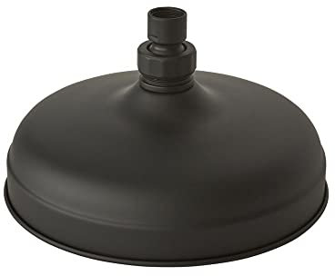 Milano Elizabeth Traditional 205mm Round Rainfall Shower Head - Black