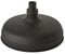 Milano Elizabeth Traditional 205mm Round Rainfall Shower Head - Black