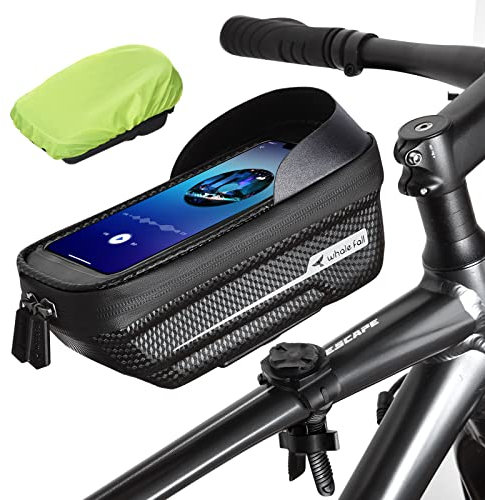 whale fall Portable Bike Bag, Bike Phone Mount, Phone Holder for Bicycle, Sturdy/Waterproof, Germany Bayer 0.25mm TPU, 4” - 7” Cellphone, X1