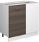 Vicco Eckunterschrank R-Line, Küchen Eckschrank, Grau/Weiß, 86 cm ohne Arbeitsplatte