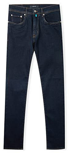 Pierre Cardin Herren Jeans Lyon | Männer Hose | Modern Fit | Stonewash Washed | Dark Blue Stonewash 7106 13 6811 | 33W - 32L