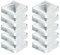 siwitec 10er-Set Pfostenkappe für Holzpfosten | 70 x 70 mm | flach/Pyramide | Zaunkappe aus feuerverzinktem Stahl | Abdeckkappe für Zaunpfosten | Pfostenabdeckung
