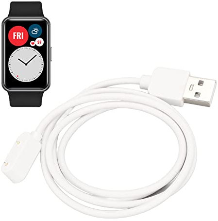 Chargeur de Montre pour 7 Band 7 pour Fit Watch, Câble de Portable USB Smartwatch pour 4X 4X Pro Kids Watch, Cordon de Magnétique pour Honor ES Watch (Blanc)