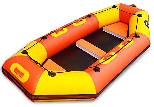 RALIRA Schlauchboot, Tourenkajaks für 4 Personen, Angelschlauchboot, tragbares Schlauchboot mit Paddeln, Strandschwimmbecken