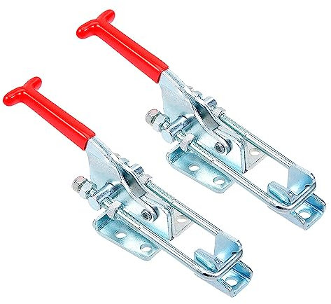 CoCud Toggle Latch Clamp, GH-431 704Lbs Holding Capacity, Pull Action Adjustable Latch - (Applications: for Smoker Lid), 2-Pieces