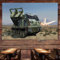 US Army M270 A1 Multiple Launch Rocket Sistem, werten Sie Ihre Wanddekoration mit diesem WWII Military Art Wanddiagramm auf, schwere gepanzerte Waffe Poster Banner & Flagge