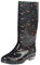 Stivali Pioggia Donna Leggeri Antiscivolo Stivaletti Pioggia Donna Leggero Stivali in Gomma Donna Caldi All'aperto Stivali da Donna Alti Allagamento Outdoor Scarpe Gomma Morbidi