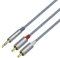 DCHAV RCA to 3.5mm Audio Cable 2 Male RCA Aux Adapter Cord Compatible with DJ Controller Speaker Turntable TV Car Stereo Hi-Fi Amplifer(1.2M)