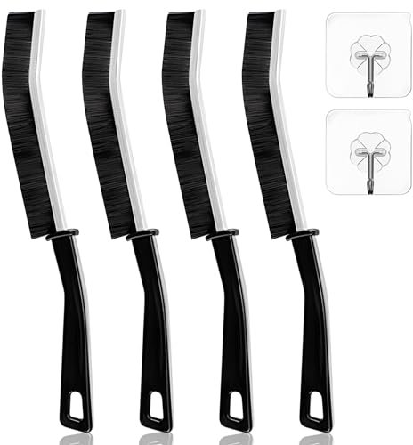 OKOM Multifunctional Stainless Steel Crevice Cleaning Brush - Hard Bristles for Kitchen & Bath Gap Cleaning