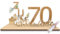 Sugeru Geldgeschenke Geburtstag Zum 70 | 25x13x12cm | Geburtstag Frauen Mann | Geschenke aus Holz Dekoration,Personalisierte Geldgeschenk | Geldgeschenk für Freunde, Familie, Liebhaber -Gästebuch