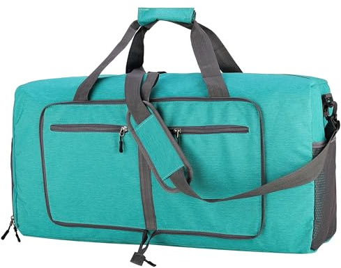 ehsbuy 60L Reisetasche Groß Faltbare Sporttasche Herren Damen mit Schuhfach Taschen Wasserdicht Saunatasche Travel Bag für Sports Urlaub Gym Übernachtung