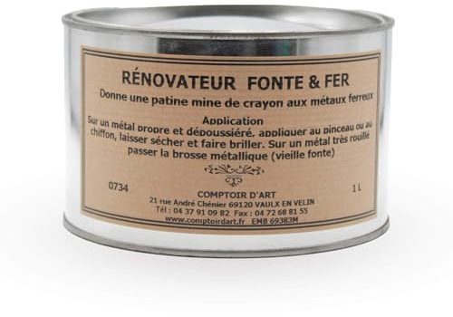 Comptoir d'Art - Rénovateur Fonte et Fer (0734) patine mine de crayon (1L)