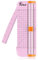 Firbon A5 Papierschneider Titan Gerader Schneidemaschine Scrapbooking Werkzeug mit Automatischem Sicherheitsschutz und Seitenlineal Austauschbare Klinge für Coupon, Karton, Etikett und Foto, Pink