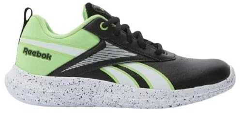 Reebok Rush Runner 5 Syn, Zapatillas, Black Solarlime Ftwrwhite, 34 EU