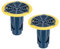 QUARKZMAN Valvola Antiriflusso Scarico Pavimento per Doccia, Valvola per Fognatura Antiodore Inserto Centrale Tappo Scarico Raccogli Capelli per Cucina Bagno Balcone, Blu 2 Pezzi