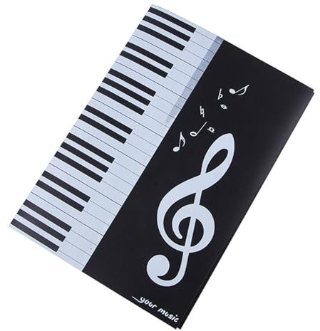 Classeur à Partitions Pliable,Classeur pour Partitions,Chemise Pliée pour Partitions,Chemises pour Partitions 6 Pages,A4 Porte Partition,Dossier pour Partitions de Musique A4