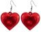 Watreketal Ohrringe,Modische Ohrringe mit Herz-LED-Leuchten, Anhänger, Ohrringe, einzigartiger leuchtender Herz-Tropfen-Ohrring, Valentinstags-Party-Schmuck