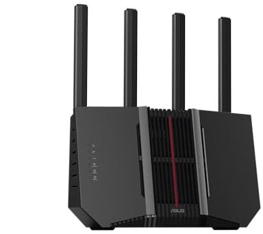 ASUS RT-BE92U BE9700 Tri-Band WiFi 7 Router, soporta Nuevo Ancho de Banda de 320 MHz y detección 4096-QAM, MLO, AI WAN, Soporte AiMesh, Seguridad de Red sin suscripción y Funciones Completas de VPN