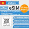 eSIM für Vietnam Reisen, 20 Tage 5 GB/Tag, 4G Hochgeschwindigkeitskommunikationsnetzwerk, Vietnamobile Unbegrenzte Inlandsanrufe, Einfache Aktivierung, 24/7 Whatsapp-Support