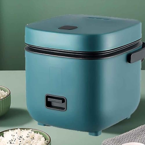 WCQSYY Petit Cuiseur À Riz 2 Personnes, Cuiseur À Riz Gluant 1,2 L, avec Cuisson Automatique Et Fonction De Maintien Au Chaud,Green Vert