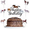 25 Stück Pferd Tortendeko,Pferd Cake Topper,Pferd Cupcake Topper,Pferd Kinder Kuchen Deko Geburtstag,Pferd Cake Birthday Party Decoration,Geeignet für Kindergeburtstage