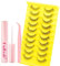 Fadlash Kit Pestañas Postizas 10 Pares Volumen Pestañas Rusas 3d Pestañas Postizas Suave Natural Pestañas Postizas Reutilizables para Diy en Casa Con Pegamento,Pinzas(BYY04)