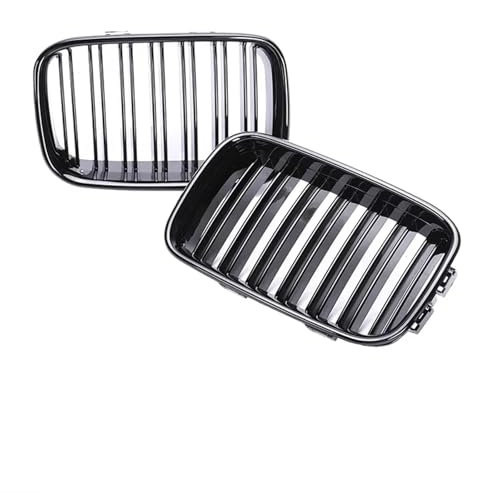 Rejilla Parachoques Delantero Parachoques Delantero Doble Línea Parrilla Negra Brillante Rejilla Radiador Una Sola Línea 325i 320i 328i Para Serie 3 E36 1992 1993 1994 1995 1996 Coche Parrilla(Gloss B